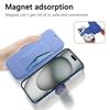 For iPhone 17 Pro Max Case Compatible with MagSafe Detachable Leather Phone Cover with Lens Film