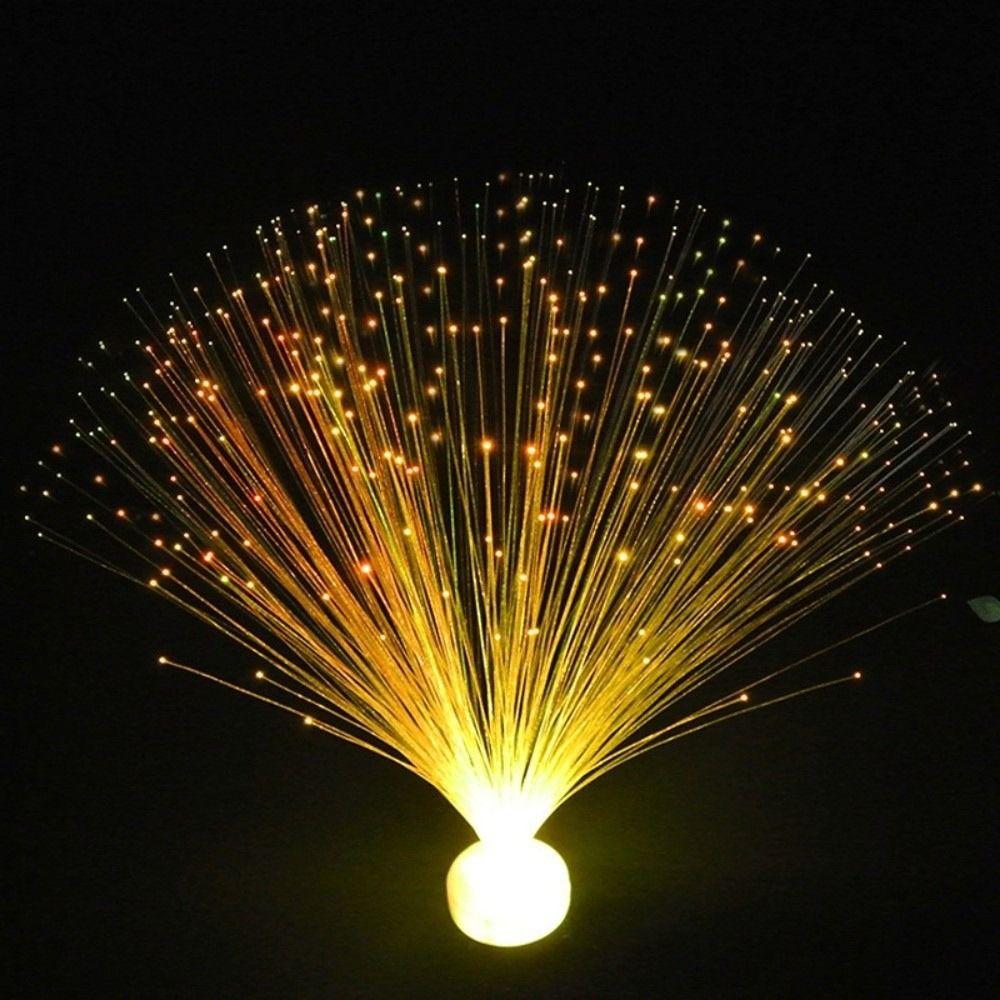 Multicolor LED Fiber Optic Light Color-Changing Night Lights Creative Candle Lamp  Home Decor