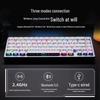 Ultra-Thin Bluetooth Mechanical Keyboard - Three-Axis Design, Office Gasket Structure, PBT Keycaps, Aluminum Build, Portable for Tablets