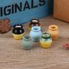 6Pcs 1:12 Dollhouse Miniature Porcelain Flower Vase Dolls House Accessories.