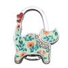 Two-heart Cat Bag Hook: Customizable Logo, Inner-Folding Table Edge Hook for Ladies