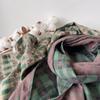 Spring  New Cotton Double Sided Scarf Korean Version Sunscreen Shawl Flower Printed Neck Scarves
