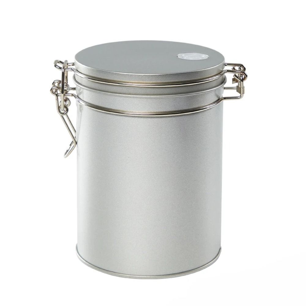 with Check Valve Beans Storage Container Tinplate Coffee Storage Jar Food Storage Box  Sugar