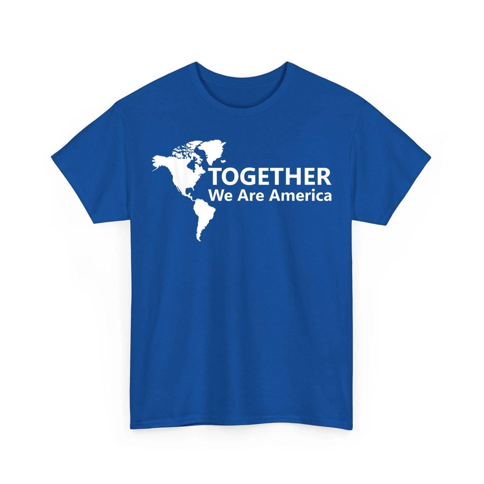 Together We are America T shirt Americas Pride Retro Tee L