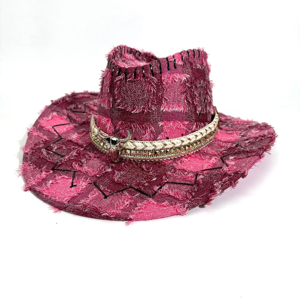 Western Cowboy Hat Women's Tibetan Old Retro Jazz Hat Men's and Women's Outdoor Travel Sunscreen Sunshade Mountaineering Hat
