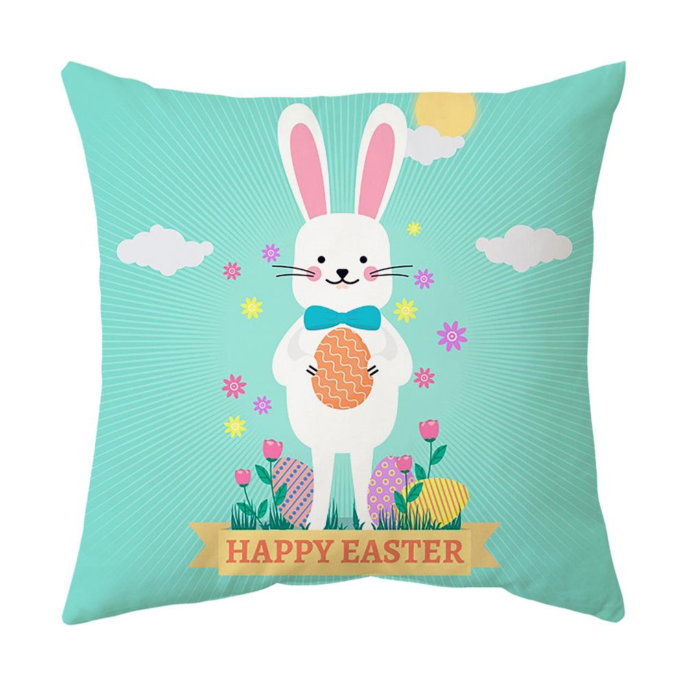 Easter Pillow Cover Cartoon Sofa Cushion Cover Office Waist Cushion Cover