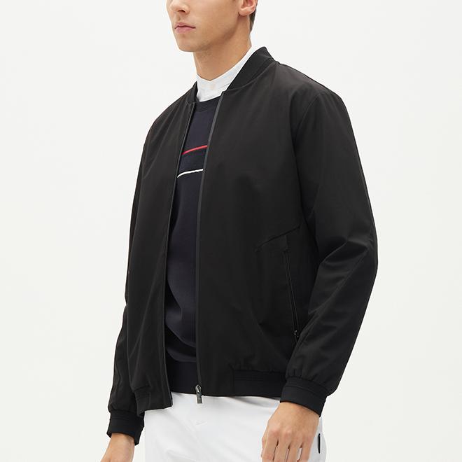 FILA Fleece Windbreaker Jacket Men Jackets Black F11M132709F-BK