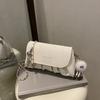 High-end Niche Bag Women's 2025 New Fashion Chain Shoulder Messenger Bag Popular Women's Pleated Small Square Bag