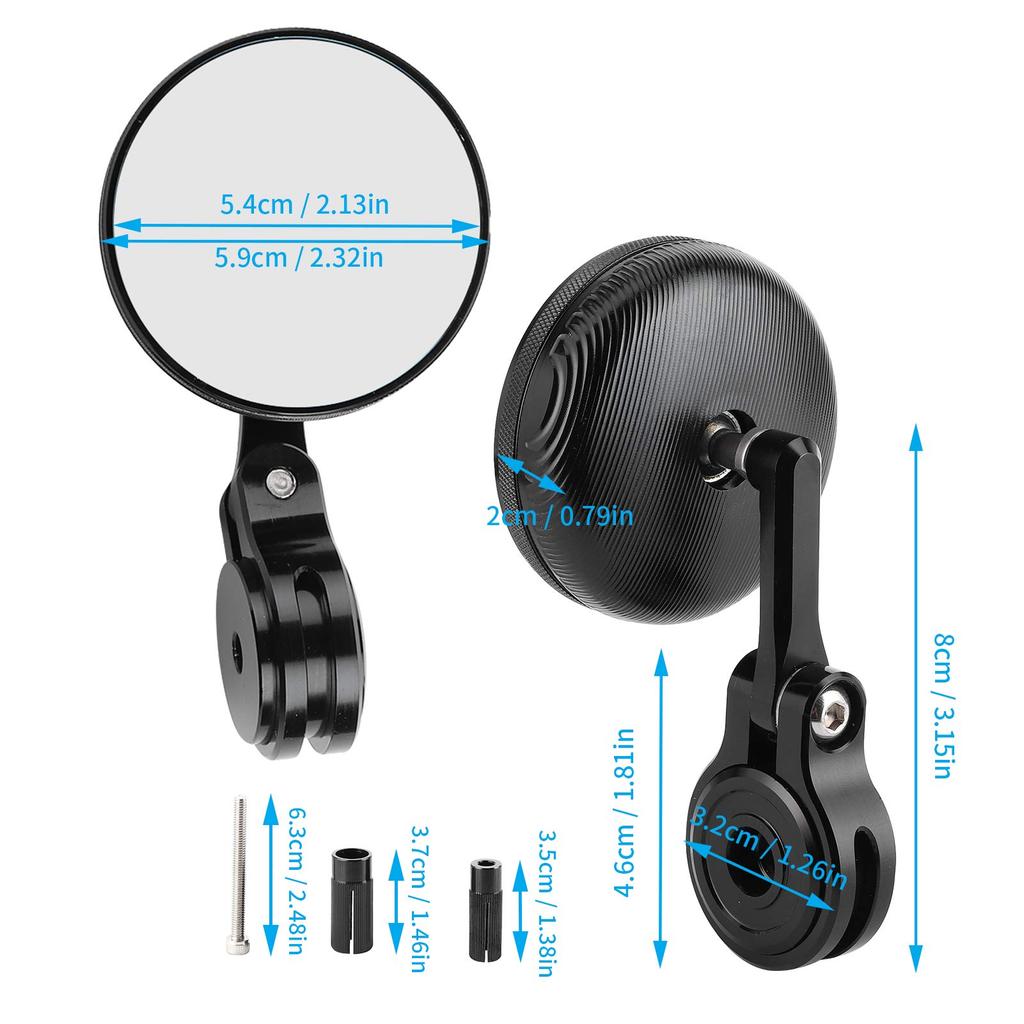 Motorcycle Mirror, Bar End Mirror, Motorcycle Mirror, Rear Vehicle Check, Improves Driving Stability, Repair Mirror, Replacement Parts
