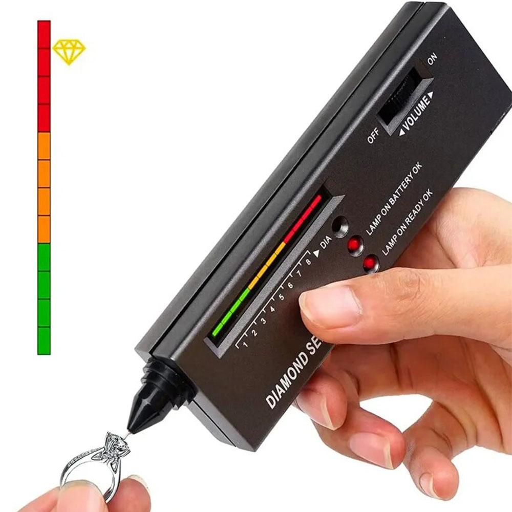 

Ювелирный тестер бриллиантов Высокоточный Профессиональный ювелирный тестер бриллиантов Ручка Ювелирный селектор бриллиантов Для новичков и экспертов чёрный