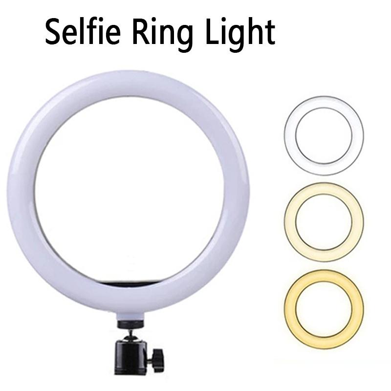 16/26/33cm LED Selfie Ring Light Photography Fill Light Led Ring Lamp Ringlight For Video Recording Live Broadcast Selfie Lamp