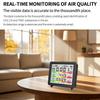 4inch Large Screen Multifunction Air Quality Monitor Including Temperature, Humidity, CO CO2 TVOC for Home