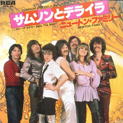 7-Zoll Schallplatte NEWTON FAMILY - Samson Und Delilah / Sally, The Box RPS44 RCA 1981 Japan Pop Gebraucht
