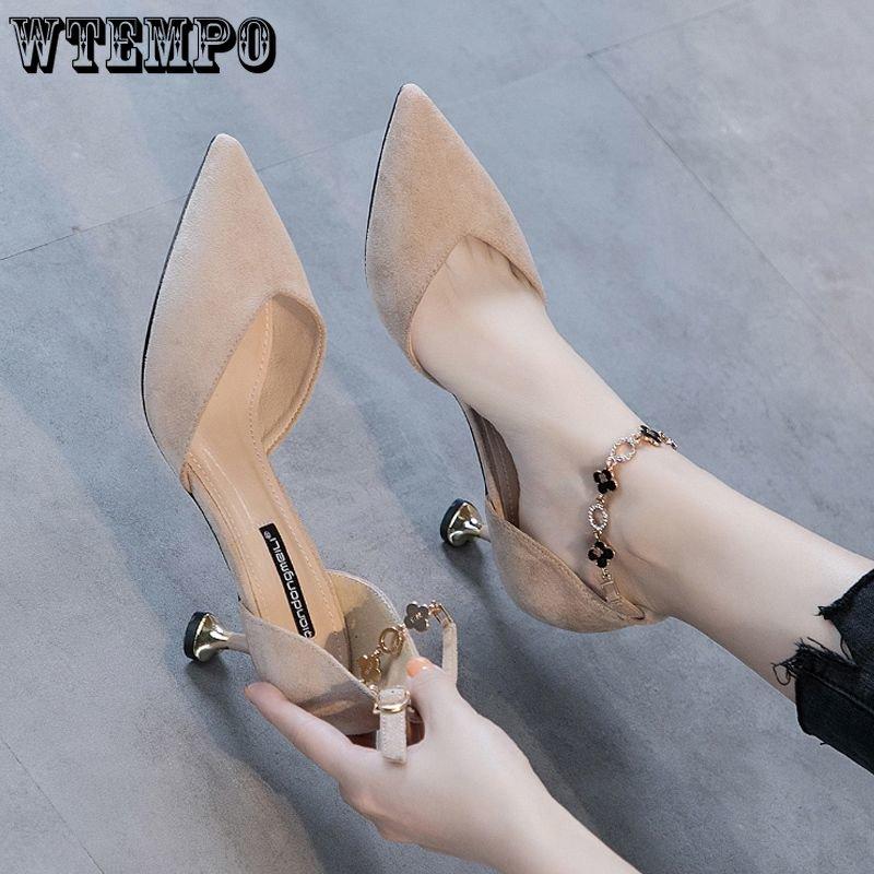 Dirželiai su sagtimis Plonas kulnas Madingi sandalai Moteriški Pavasaris ir Vasara Zomša Vidutinis kulnas Derinami Pakuotės priekis Aukšti kulnai