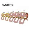 50Pcs/set 5-9mm Spring Clips Vacuum Spring Fuel Oil Water Hose Clip Tube Clamp Fastener For Band Clamp Metal Fastener
