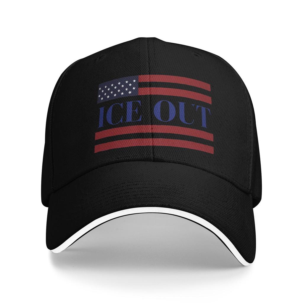 Casual Ice Out  Anti Ice Minneapolis Abolish Ice Baseball Cap for Men Women Snapback Cap  Daily Workouts Gift Sun Hats