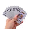 New Silver Foil Playing Cards, Waterproof Plastic Poker Card Set, Holiday Party Gift Collection, Casino Style Game Cards