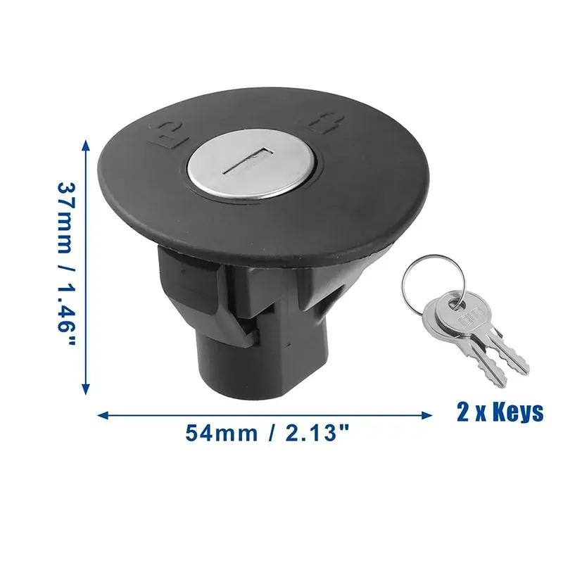 Fit For Ford Fiesta Focus F-150 Car Fuel Gas Tank Locking Cover Cap With Keys Auto Accessories Plastic Black #8U5Z-9C268-B