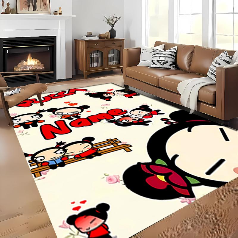 Custom Personalization Pucca Area Rug - Perfect For Kitchen, Bathroom,Laundry Room Decor Large Size Available,Gift All Seasons