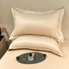 2PC/Collection Natural Mulberry Silk Pillowcase Solid Color Envelope Pillow Case Bedding Sleeping Pillow Cover 48X74 Pillow Case Cover