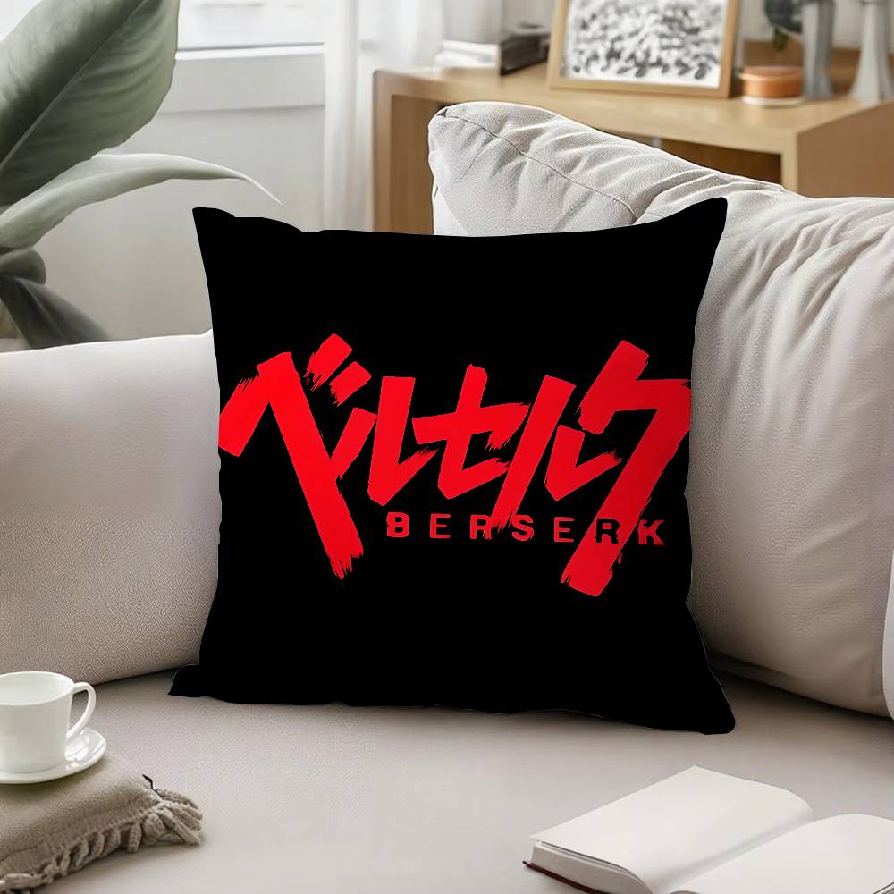 Anime BBerserkS Throw Pillow Covers Pattern Cushion Cover Suitable For Sofa Bedroom Car Pillow Cover
