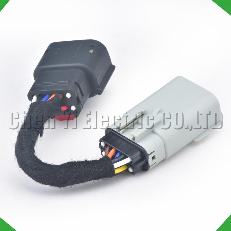 12 Pin Automotive Connector Wire Harness Plug For 15-23 Dodge Charger Hid To Halogen Headlights Converters 33472-1202 33482-1206