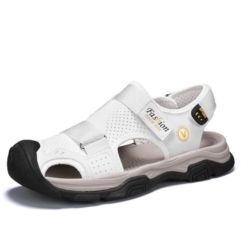 Sandalen Herren trendige Outdoor-Sporttasche Kopf Freizeitschuhe Hausschuhe 2025 neu Sommer atmungsaktive Herren-Strandschuhe