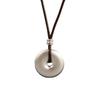 999 Sterling Silver Ping An Kou Pendant: Retro Craftsmanship, Solid Simple Design for Couples