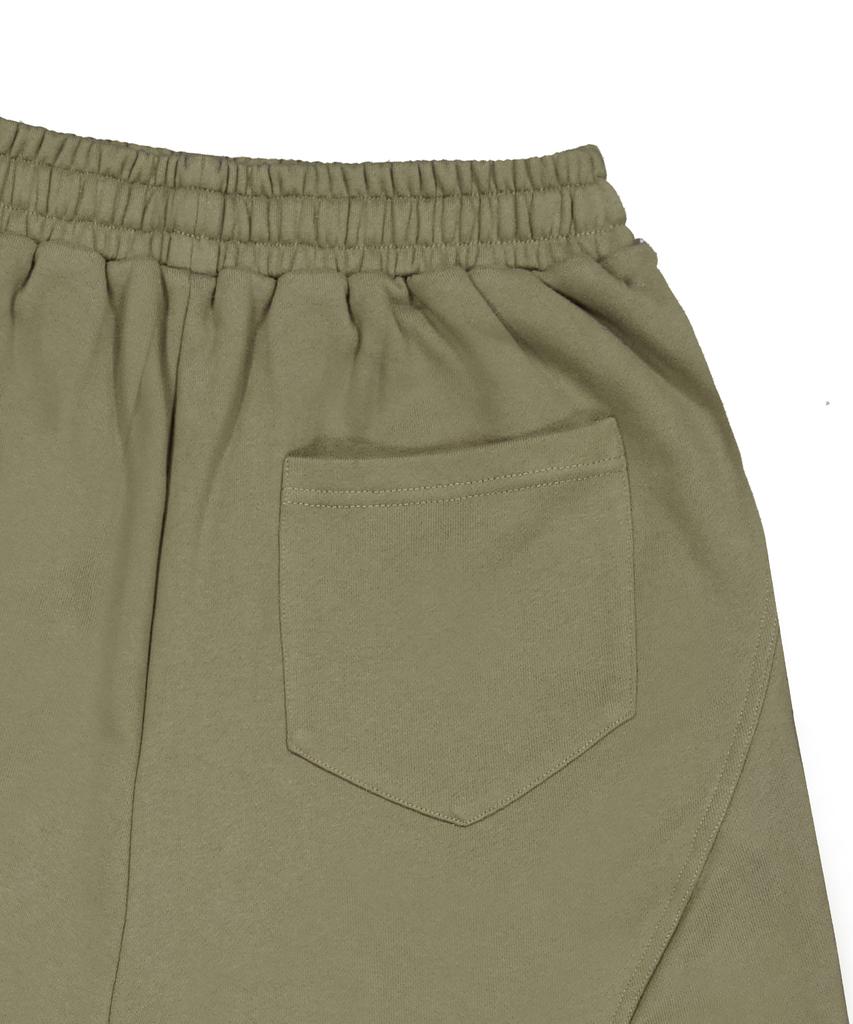 STANDARDERROR [All Seasons Or Fleece-Lined] 87-Stan278 Curved Back Pintuck Wide Loose Fit Sweatpants (4 Colors)