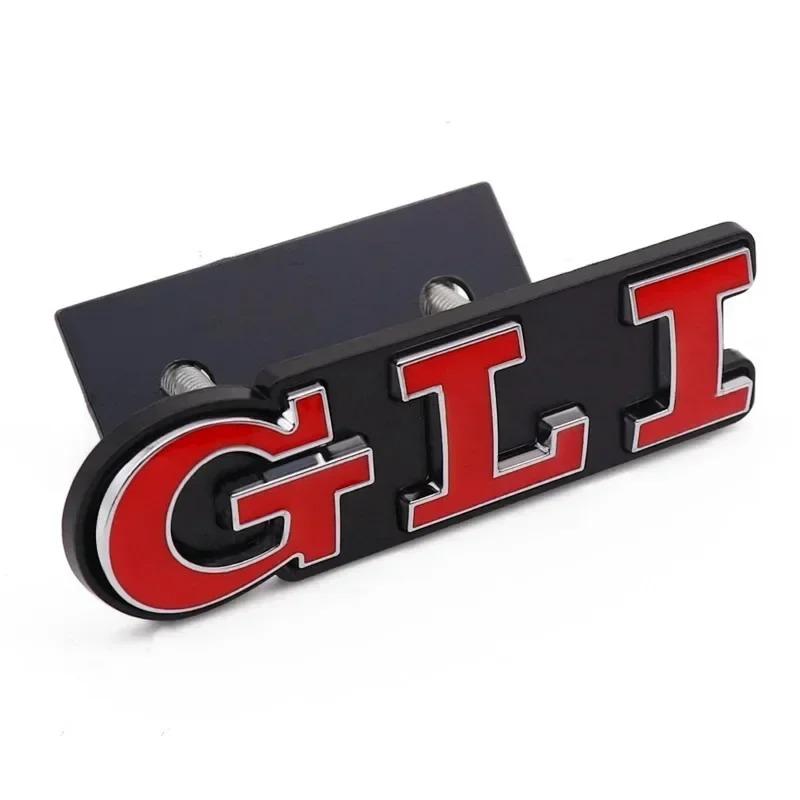 3D Metal Car Letters GLI Logo Rear Trunk Front Grill Badge Emblem Sticker Decals For Jetta MK2 MK4 MK5 MK6 MK7 MK8