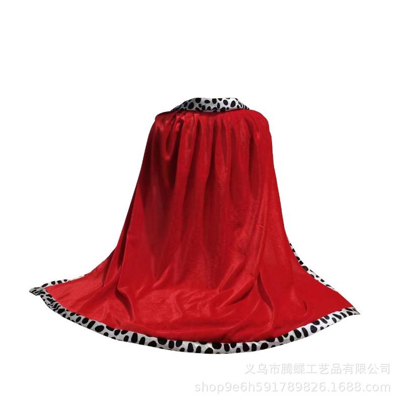 Halloween Children's Day Show Costume Cape Cos Adult Child King Cape Show Prince Princess Cape
