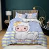 Sheep Children's Sheet Quilt Cover Digital Printing Kit Three-piece Set
