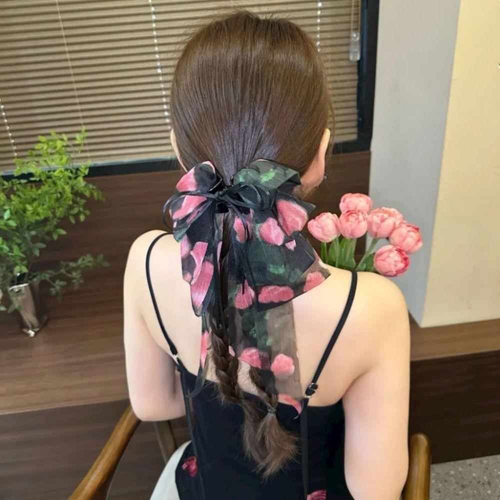 1Pcs Elegant Tail Clips Fashionable Hair Claw Durable Chiffon Hair Clip Hair Accessories
