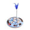 Ball Track Smart Cat Puzzle Toy Feather Teaser Pet Training Toy  Kitty Play