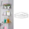 Multifunctional Stainless Steel Bathroom Shelf Adjustable Shampoo Rack Suction Cup Mount For Kitchen Shower Organization
