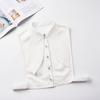 Perfect Match Novelty Front Ties For Womens Solid Color False Collar Casual Fake Collar Detachable Half Shirt Blouse Dickey Collar For Women