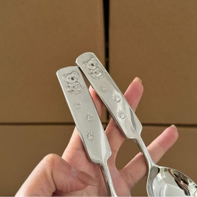 304 Stainless Steel Dinner Spoon Dessert Ice Cream Spoons Restaurant Tableware Soup Scoops Kitchen Coffee Drinking Spoon