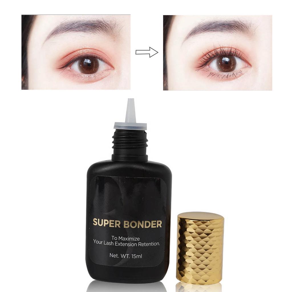 Eyelash Extension Glue Enhancer Professional Prevents Whitening Clear Lash Bonder for Eyelash Extensions 15ml