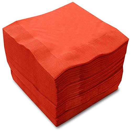 Color 4-fold 2-ply Paper Napkins "Italian Red" (50 Count)