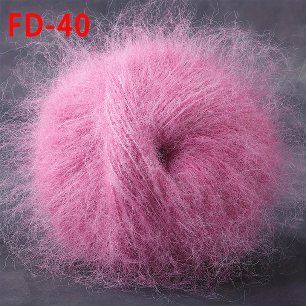 Worsted Faux Long Plush Mink Velvet Cashmere Yarn For DIY Knitting And Crocheting Long Plush Thick Crochet Yarn 1pc 190m 1.76oz