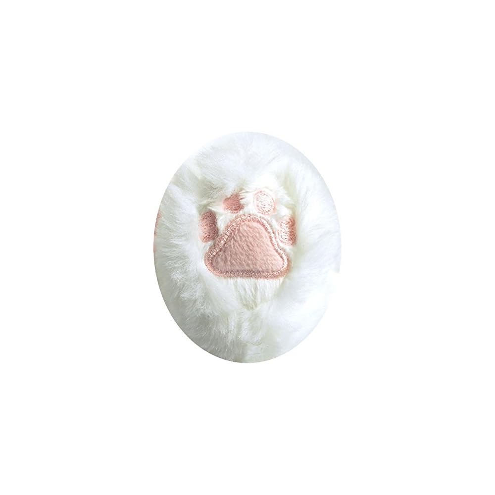 Hizaneko Plush Toy White Odd-Eyed M Size 30cm Soft Stuffed Animal