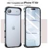 Оригінальний Колір Металевий Алюмінієвий Бампер Корпус Чохла для IPhone Air 17 Pro Max Ударостійкий Ультратонкий Піднятий Край Захисна Кришка