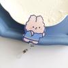 Easy To Pull Badge Holder Clips Name Card Exhibition Enfermera Retractable Badge Reel Cartoon Acrylic ID Card Holder