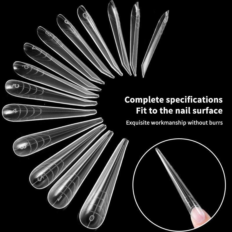 30/150Pcs/Box Mechanical Dragon Claw Nail Forms For Extension Gel Nail Molds Nail Extension Forms For Building Gel Manicure