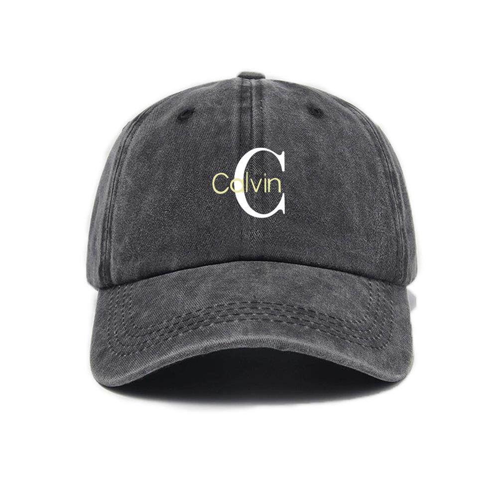 All-Season Versatile Large C Letter Print Washed Vintage Soft Top Sunshade Baseball Cap - Suitable For Both Men And Women