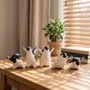Compact Wildlife Statues Cute Penguin Figurine, Nordic Style Small Animal Statue, Whimsical Playful Home Embellishments Desk Shelf Tabletop