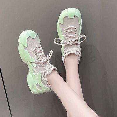 Moda Wysoka Podeszwa Hip Hop Damskie Buty Obcasy Nowy Sezon Markowe Luksusowe Buty Fioletowe Obcasy Sneakersy Sportowe Sapateneis Shooes