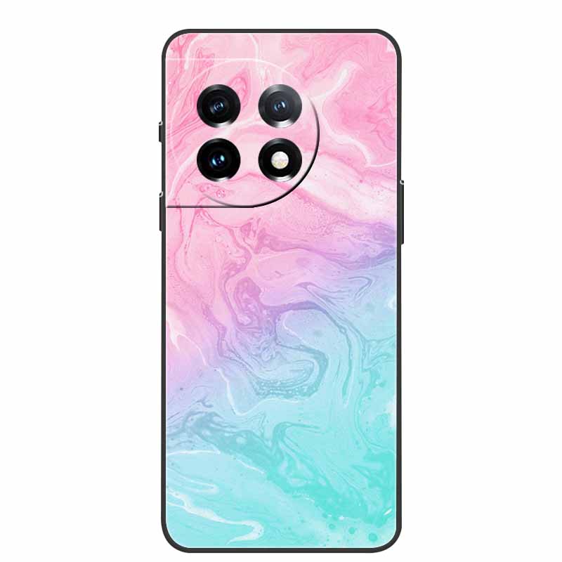 For One Plus 11 Case Marbled Granite Stone Texture Phone Cases for Oneplus 11R Shockproof Soft Cover on for Oneplus11 5G Silicon