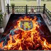 Soft Floor Carpet Aston Villa Football Pattern Area Rug Decorative Mat For Home Room Decoration