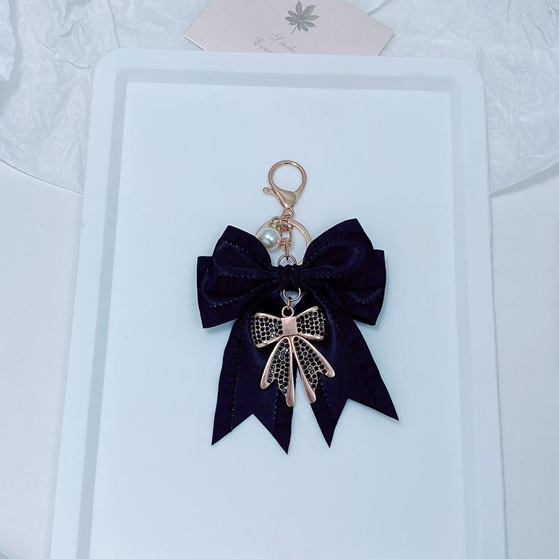 Women's Elegant Bow Bag Charm - Cute & Stylish Key Fob for Daily Use